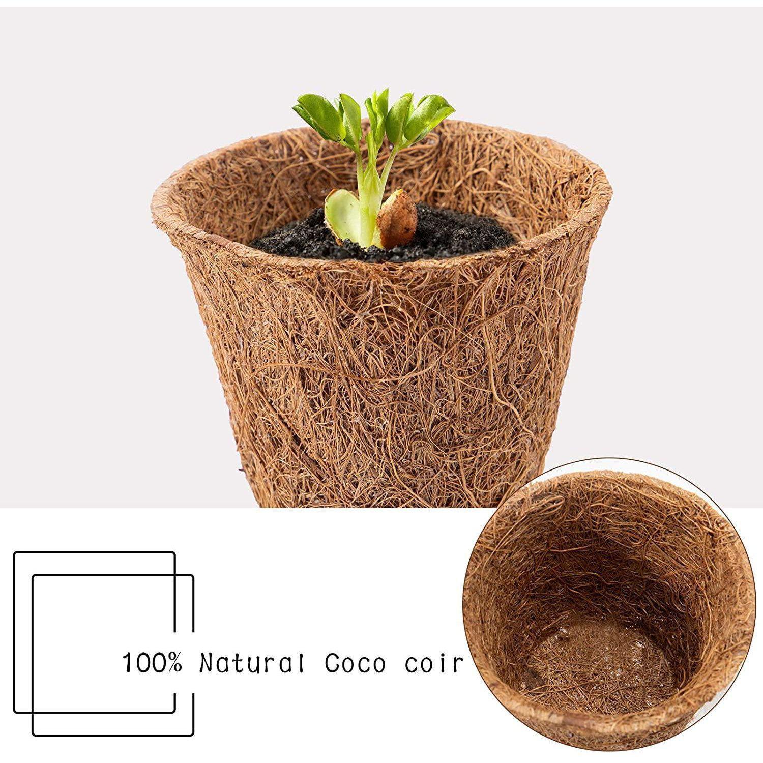 Coco Fiber Plant Pots, Square Coconut Fiber Pots For Planting