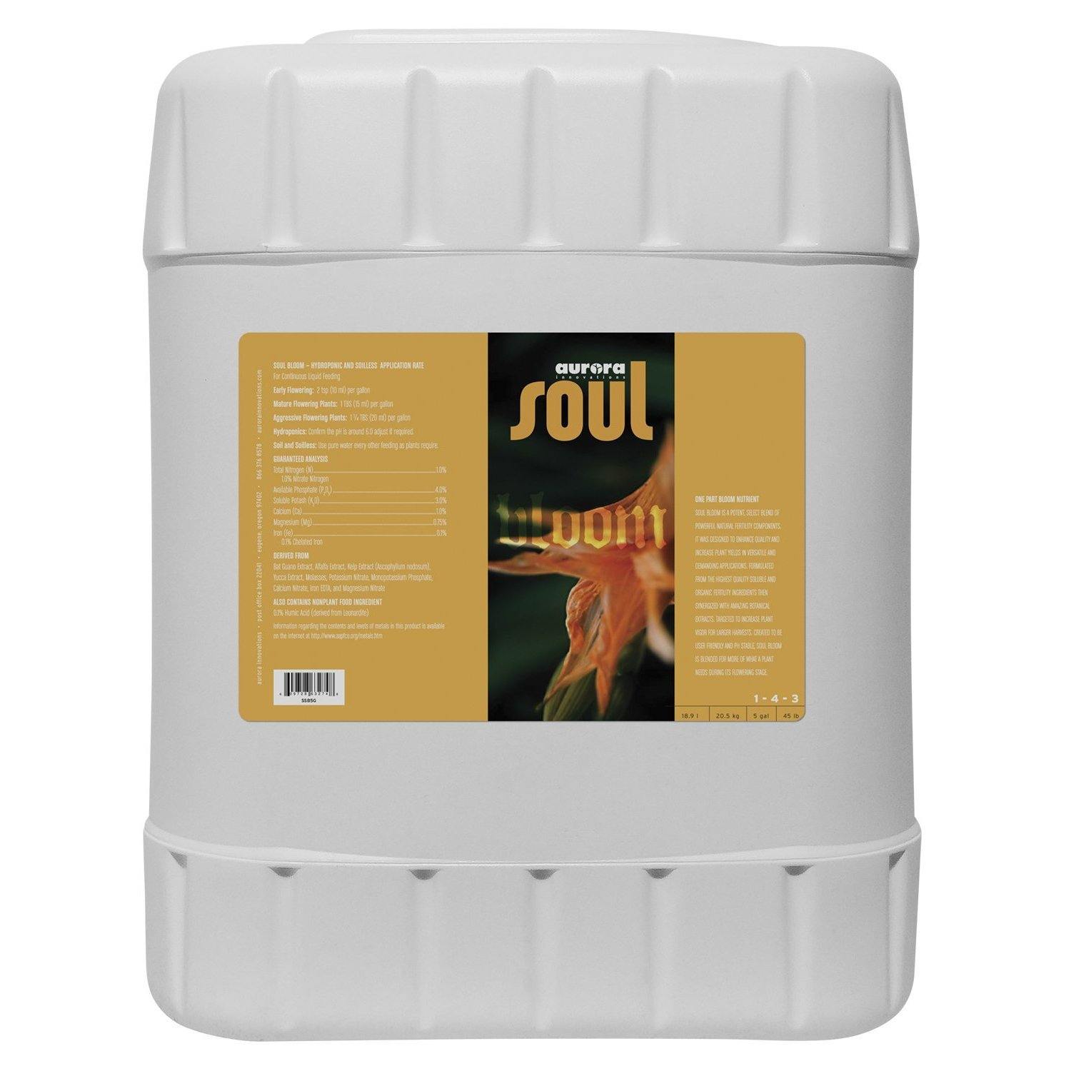 Nutrients, Additives & Solutions - Soul Bloom - 609728632724- Gardin Warehouse