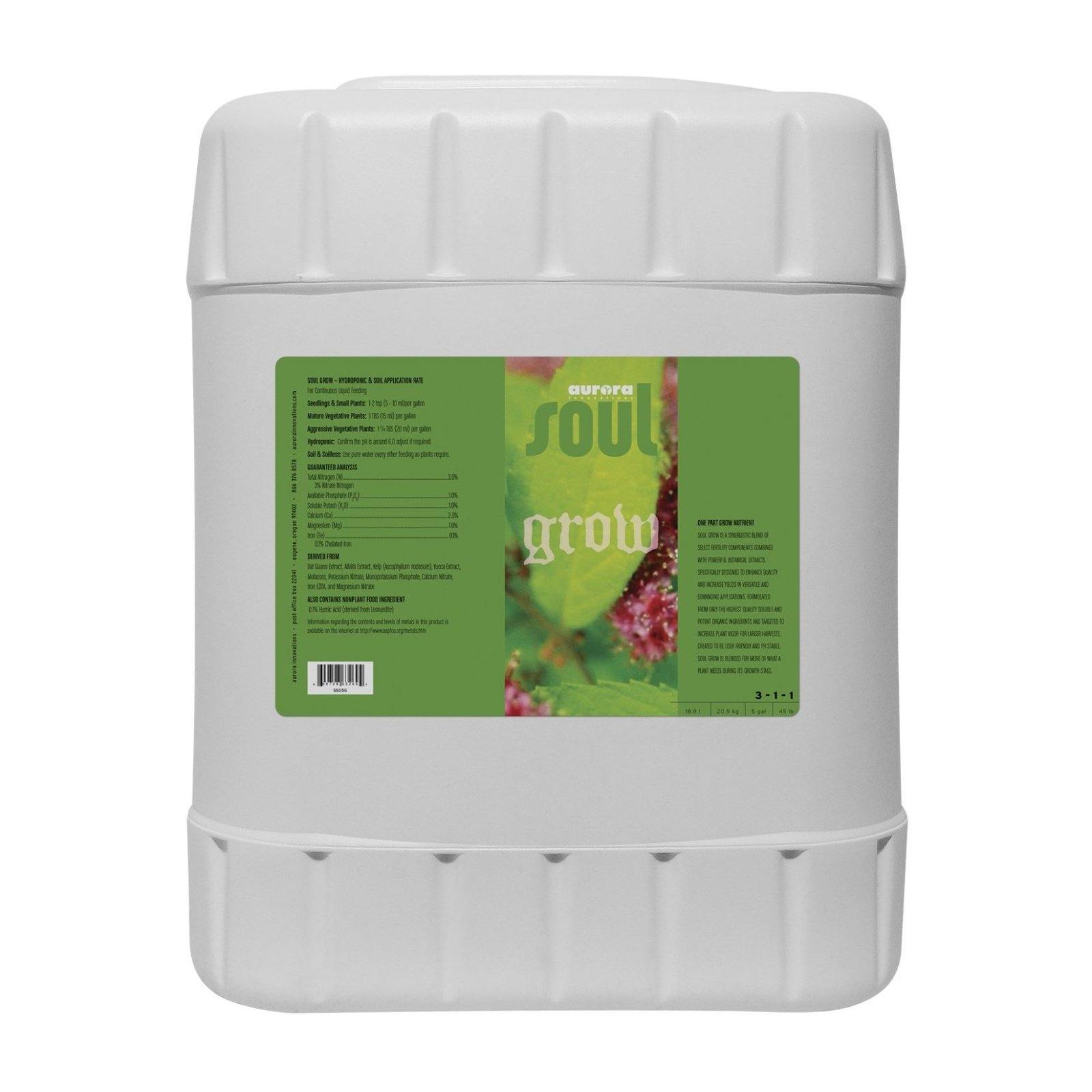 Nutrients, Additives & Solutions - Soul Grow - 609728632670- Gardin Warehouse