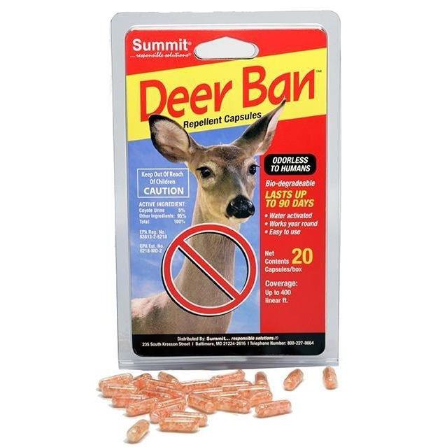 Pest & Disease Control - Summit Deer Ban Repellent, 20 Capsules - 018506020002- Gardin Warehouse